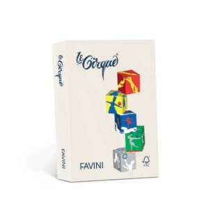 Carta colorata Favini Le Cirque A3 80 g/m² colori  tenui Avorio 110 - risma da 500 fogli - A71Q353