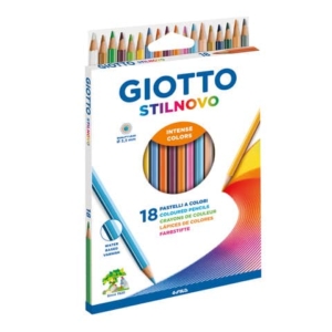 Matite colorate Giotto Stilnovo assortiti Astuccio da 18 - F278200