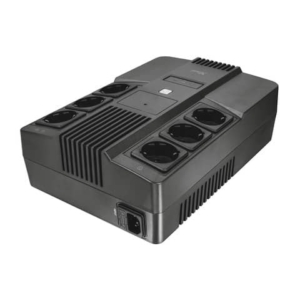 Gruppo di continuità (UPS) MAXXON POWERSTRIP 800VA Trust 6 prese a parete - nero - 23326