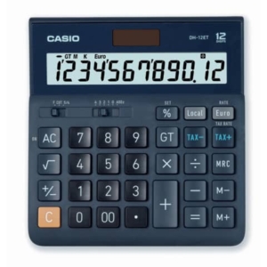 Calcolatrici da tavolo Casio Extra Big LC display 12 cifre - solare e batteria blu scuro - DH-12ET-W-EP