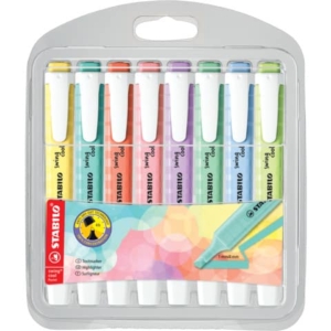 Evidenziatori Swing Cool WOW Stabilo conf. 8 colori assortiti Pastel 275/8-08-1
