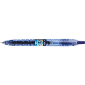 Penna roller gel a scatto Pilot B2P Begreen punta media 0,7 mm blu 040181
