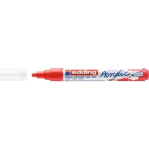 Marcatore acrilico Edding 5100 - punta tonda 2-3 mm tratto medio - rosso-traffico - E-5100 902