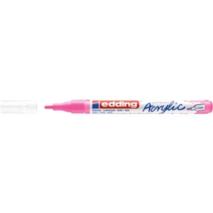 Marcatore acrilico Edding 5300  - punta tonda 1-2 mm tratto fine - rosa fluo - E-5300 069
