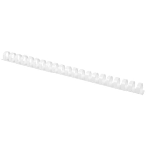 Dorsi a spirale in PVC per rilegatura Q-Connect A4 - 21 anelli 18 mm - fino a 150 ff bianco - conf. 50 pz - KF32115