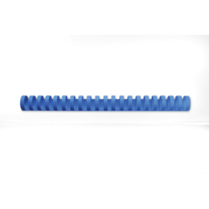 Dorsi plastici CombBind a 21 anelli - 16 mm A4 - fino a 145 fogli - conf da 100 dorsi GBC blu - 4028620