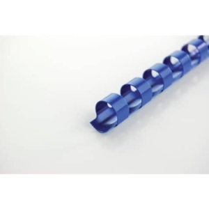Dorsi plastici CombBind a 21 anelli - 12 mm A4 - fino a 95 fogli - conf da 100 dorsi GBC blu - 4028237