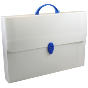 Valigetta da disegno Donau in PP formato A4 - colore bianco - 330329