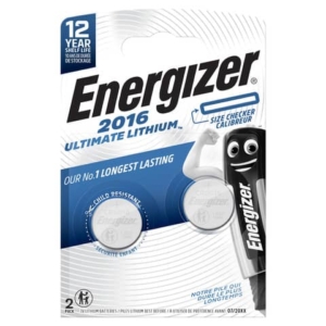 Batterie al litio a bottone Lithium Performance BP2 3V Conf. 2 pz blu Energizer CR2016 - E304205800
