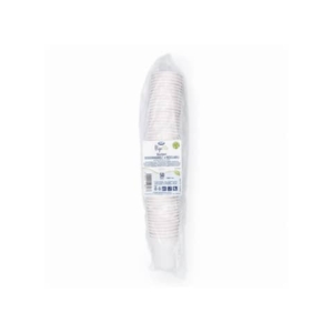 Bicchieri bianchi Bio in cartoncino PAP Ilip Fibraware 2,7 gr - ø 62 mm 120ml/120 cc  conf. 50 pezzi - 61510