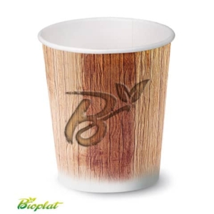 Bicchiere 3 oz (85 ml) in cartoncino Bio Scatolificio del Garda - fantasia Palm Leaf - Conf. 50 pezzi - 300-60