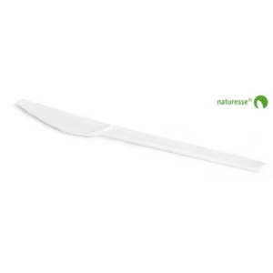 Posate in CPLA BIO bianco compostabile smart. Conf.50pz. Scatolificio del Garda coltello - 14161