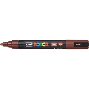 Marcatore a tempera POSCA Uni-Ball punta tonda 1,8-2,5 mm marrone cacao M PC5M CC