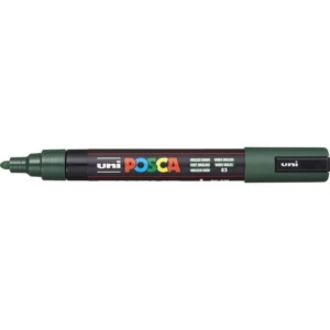 Marcatore a tempera POSCA Uni-Ball punta tonda 1,8-2,5 mm verde inglese M PC5M VIN