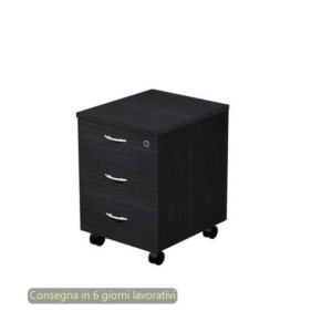 Cassettiera a tre cassetti smontata Artexport Presto 43x52x59,5 cm nero venato frassino - 60021/8