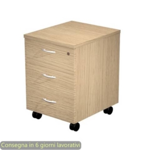 Cassettiera a tre cassetti smontata Artexport Presto 43x52x59,5 cm - rovere 60021/C
