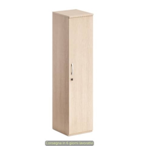 Armadio alto rovere mono anta 45x46xH.181,8 cm con 3 ripiani inseribili Bridge Artexport BH45+AH45/C