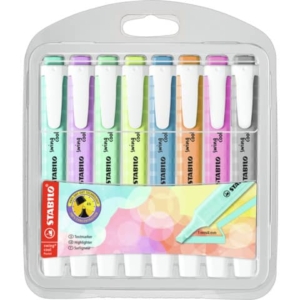 Evidenziatori Swing Cool Pastel Stabilo conf. 8 colori assortiti 275/8-08-2
