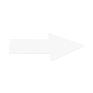 Sticker pavimenti a Freccia - 20x5 cm - Tarifold bianco conf. 10 pz  - B197402