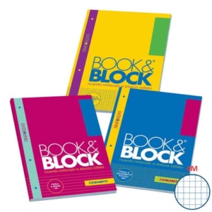 Ricambi per quaderni ad anelli Blasetti Book&Block - A4 - 80 g/m² - 40 ff - 4M - 5721