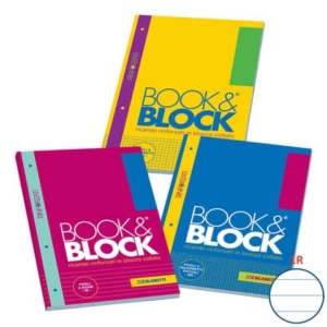 Ricambi per quaderni ad anelli Blasetti Book&Block - A4 - 80 g/m² - 40 ff - 1R - 5722