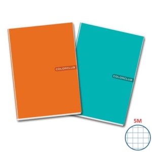 Maxi quaderno Colorclub A4 - 80 g/m² - 20+1 ff - 5M - 5712