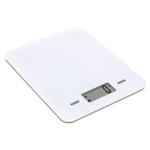 Bilancia da cucina ad alta precisione Melchioni Family Slimmy con display LCD bianca - 5 Kg - 118210027