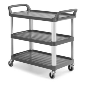 Carrello grigio in polipropilene Shelf 3700 - 111x50x105 cm TTS 3 ripiani 0F003700ET