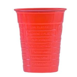 Bicchieri in PS Dopla DO Colors 200 ml rosso - conf. 100 pz - 2443