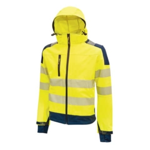 Giacca in tessuto Softshell Miky Yellow Fluo U-Power taglia XL HL169YF-XL
