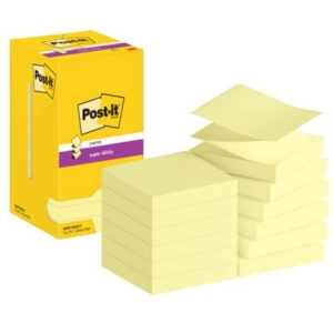 Foglietti riposizionabili Z-Notes Super Sticky Post-it® Giallo Canary 76x76 mm 12 blocchetti da 90 ff - R330-12SS-Y