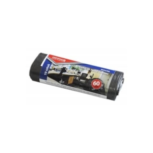 Sacchi immondizia per rifiuti inorganici Office Products 60 L 57x70 cm - 19 µm nero - rotolo da 10 pezzi - 22021222-05