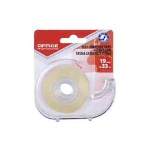 Nastro adesivo 19 mm x 33 m con dispenser Office Products trasparente lucido - 18221931-90