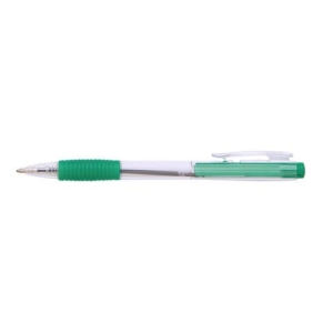 Penna a sfera a scatto ricaricabile Office Products punta 0,7 mm - verde conf. 50 pezzi - 17015611-02