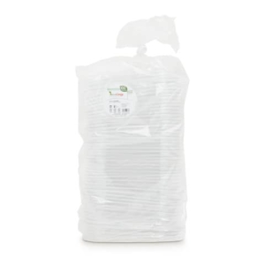 Coperchi in PET ecoCanny Take Away per vaschette bianco 125x143x8 mm conf. 100 pz - ECO?COP12PET