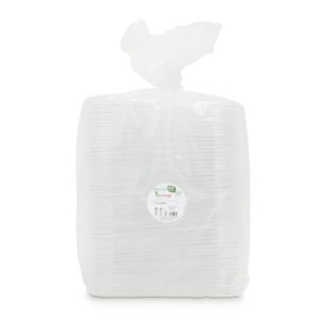 Coperchi in PET ecoCanny Take Away per vaschette bianco 145x198x8 mm conf. 100 pz - ECO?COP23PET