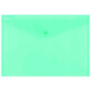 Buste con bottone in PPL ecologico Donau formato A4 verde - conf. da 12 pz - 8544001PL-06