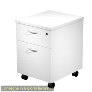 Cassettiera con ruote Artexport Presto 1 cassetto + 1 classificatore - smontata 41,8x52x59,5 cm bianco - 60022/3