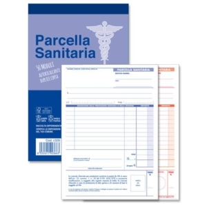 Blocco parcelle sanitarie O.C.L. 50x2 copie autoricalcanti 14x21 cm 0328