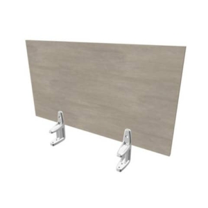 Pannello divisorio in melaminico cemento per scrivanie singole 80xH.42 cm linea Practika Quadrifoglio - CODI080-CL