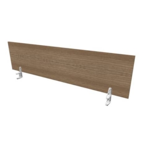 Pannello divisorio in melaminico noce canaletto per scrivanie singole 180xH.42 cm Practika Quadrifoglio - CODI180-NO