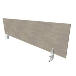 Pannello divisorio in melaminico cemento per scrivanie singole 180xH.42 cm linea Practika Quadrifoglio - CODI180-CL