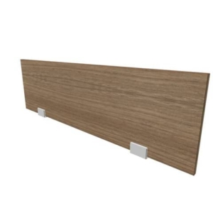 Pannello divisorio in melaminico noce per bench 120xH.35 cm linea Practika Quadrifoglio - CODB120-NO