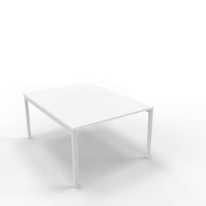 Bench piano grigio 120x160xH.75 cm gamba a ponte in acciaio argento linea Practika P3 Quadrifoglio - ECBEC12-GR-A