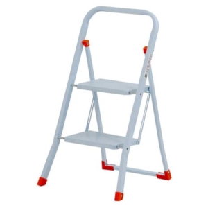 Sgabello in acciaio Sempreutile bianco Gierre 2 gradini - 0,48x0,52xH.0,84 m B0050
