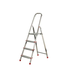 Scala in alluminio Scalamìa rinforzata Gierre 4 gradini - 0.44x0.82xH.1.41 m AL140
