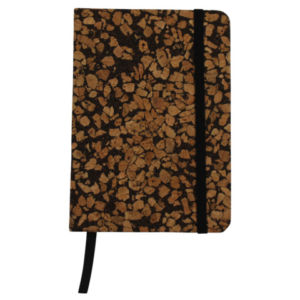 Taccuino con copertina in tessuto riciclata dai chicchi di caffè Donau - 96 ff ricilati da 80 g/m² - conf. 3 pz -