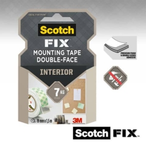 Nastro biadesivo forte Fix Scotch® formato 19 mm x 1,5 m - 4496G-1915-P