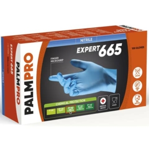 Guanti monouso in nitrile Icoguanti Palmpro Expert 665 per uso medicale taglia XL - DPI Cat.III - conf. 100 pz