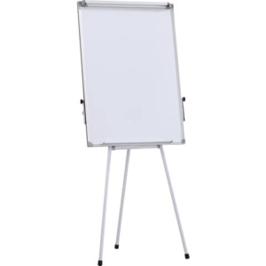 Lavagna magnetica cancellabile a secco con fogli mobili, cornice in alluminio e treppiede Office Products 70x100 cm